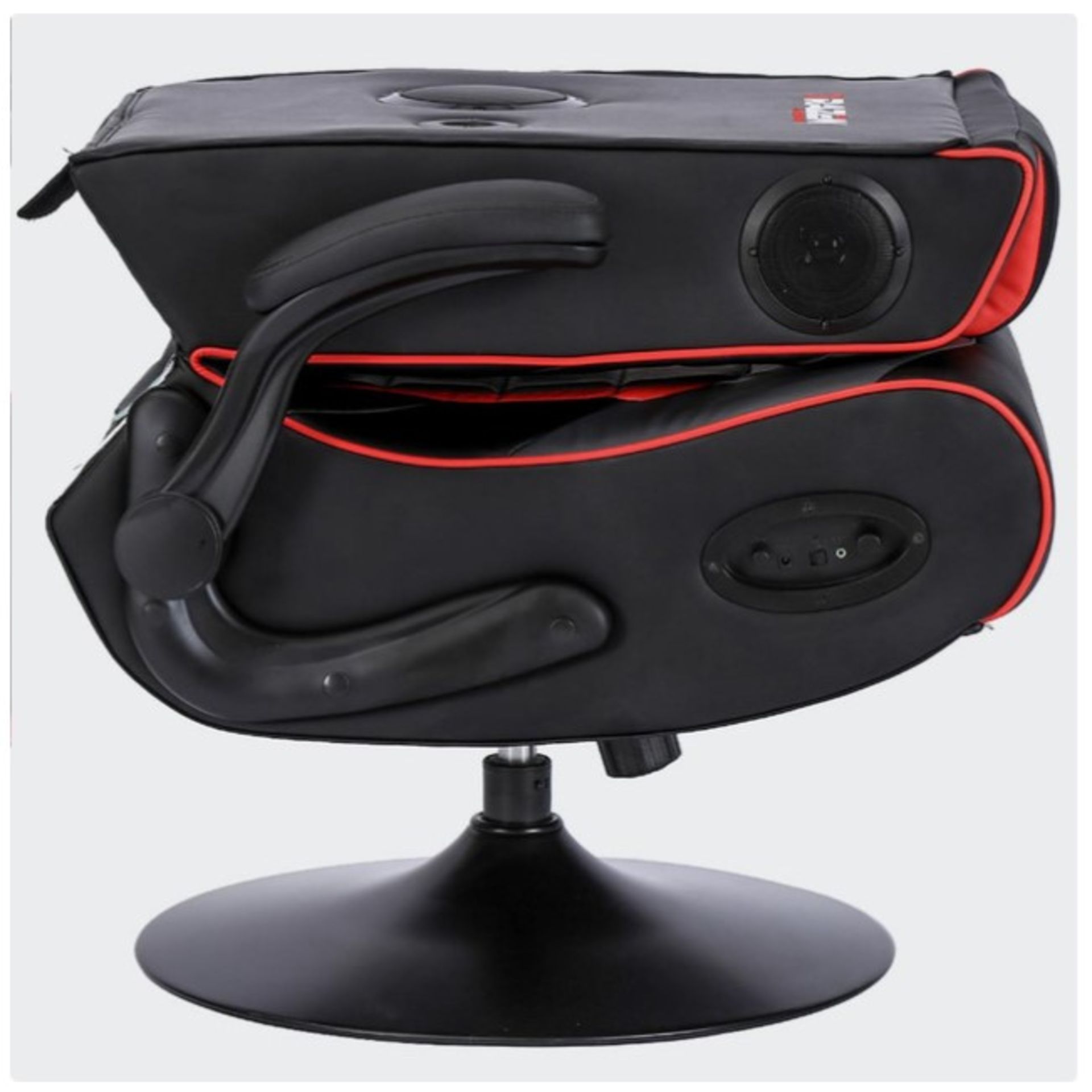 Title: (7/P) RRP £275Brazen Serpent 2.1 Bluetooth Surround Sound Gaming Chair (Black/Grey/Red) - Image 6 of 15