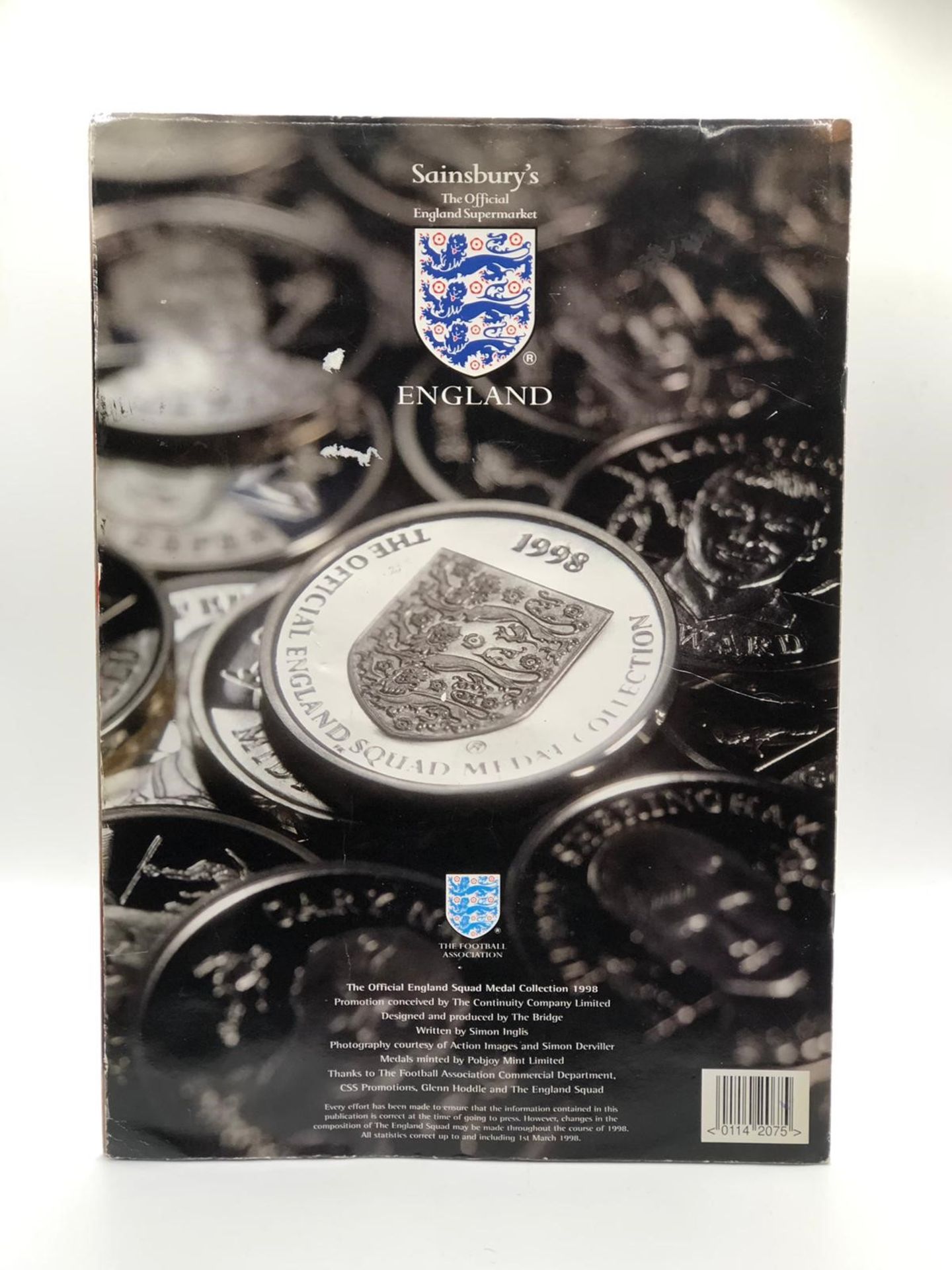 Collectable 1998 Medal Collection The Official England Football Squad - Image 2 of 4