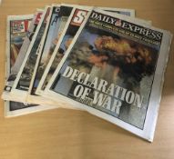 7 x Newspaper Bundles from 9/11