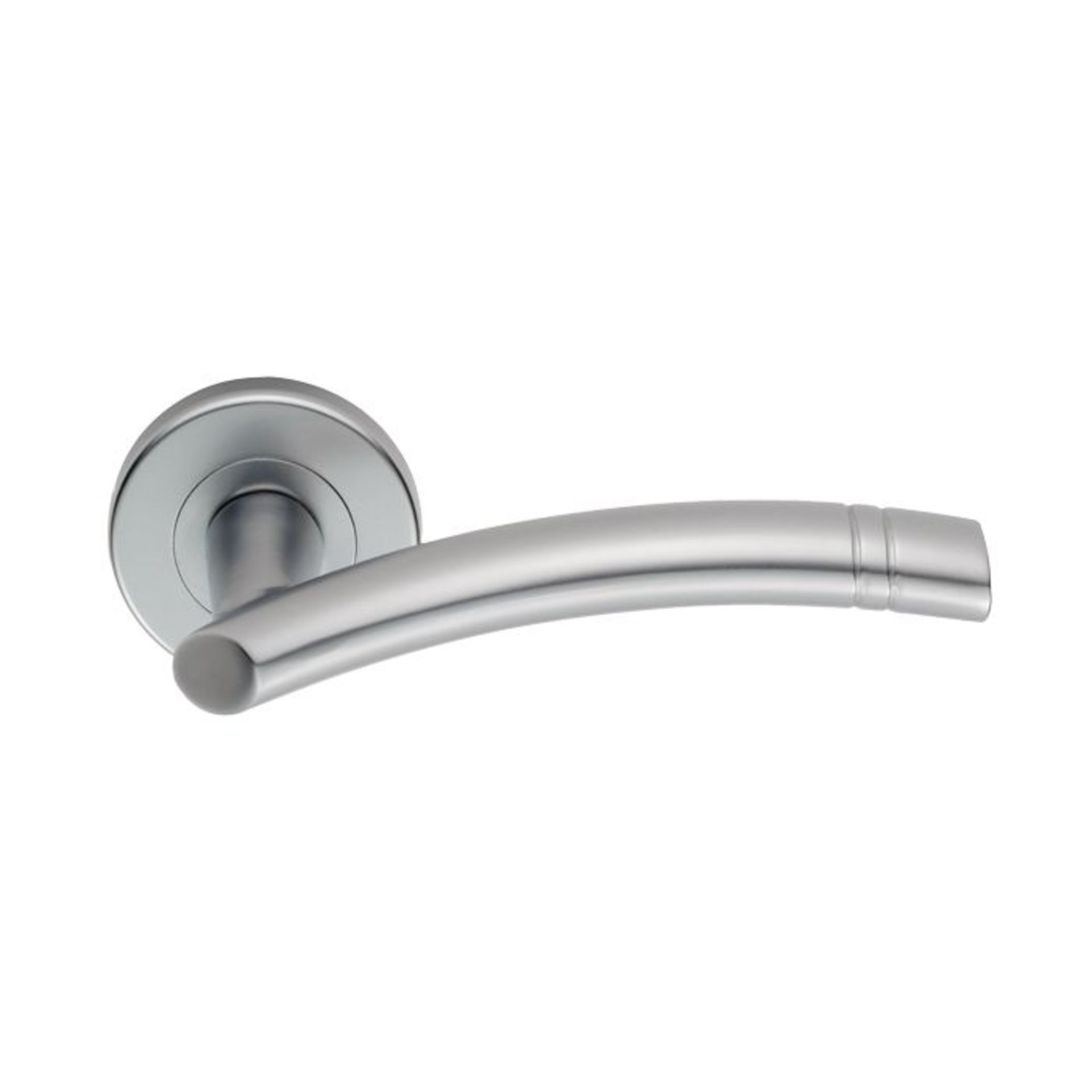 Carlisle Brass Serozzetta Cuarenta Lever Handles on Round Rose Satin Chrome SZC340SC/BP RRP £20 - Image 3 of 3