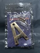 20 x Forge 75mm Brass Letter / Number A FGENUMABR75 RRP £2.25 each
