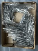 Pack of 40 Forge London Pattern Shelf Brackets Grey 3"" x 4"" RRP £14