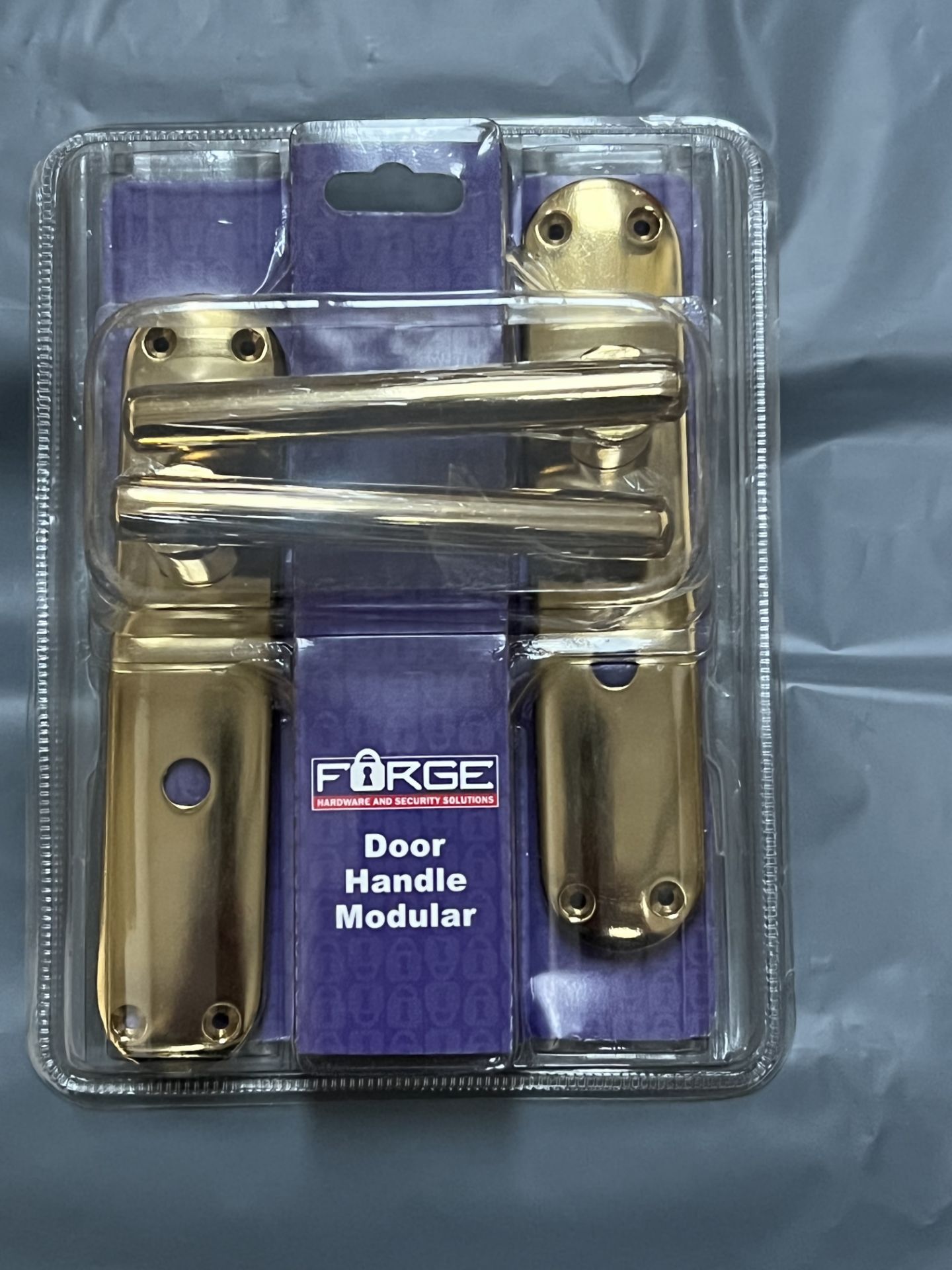 16 Sets of Forge Modular Bathroom Door Handles in Brass FGEHBATMODBR RRP £20.99 per set