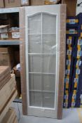 Pallet of 13 Premdor 10 Light Glazed Columbia Chrome Doors 2'6 x 6'6 - List Price £650 + VAT each...