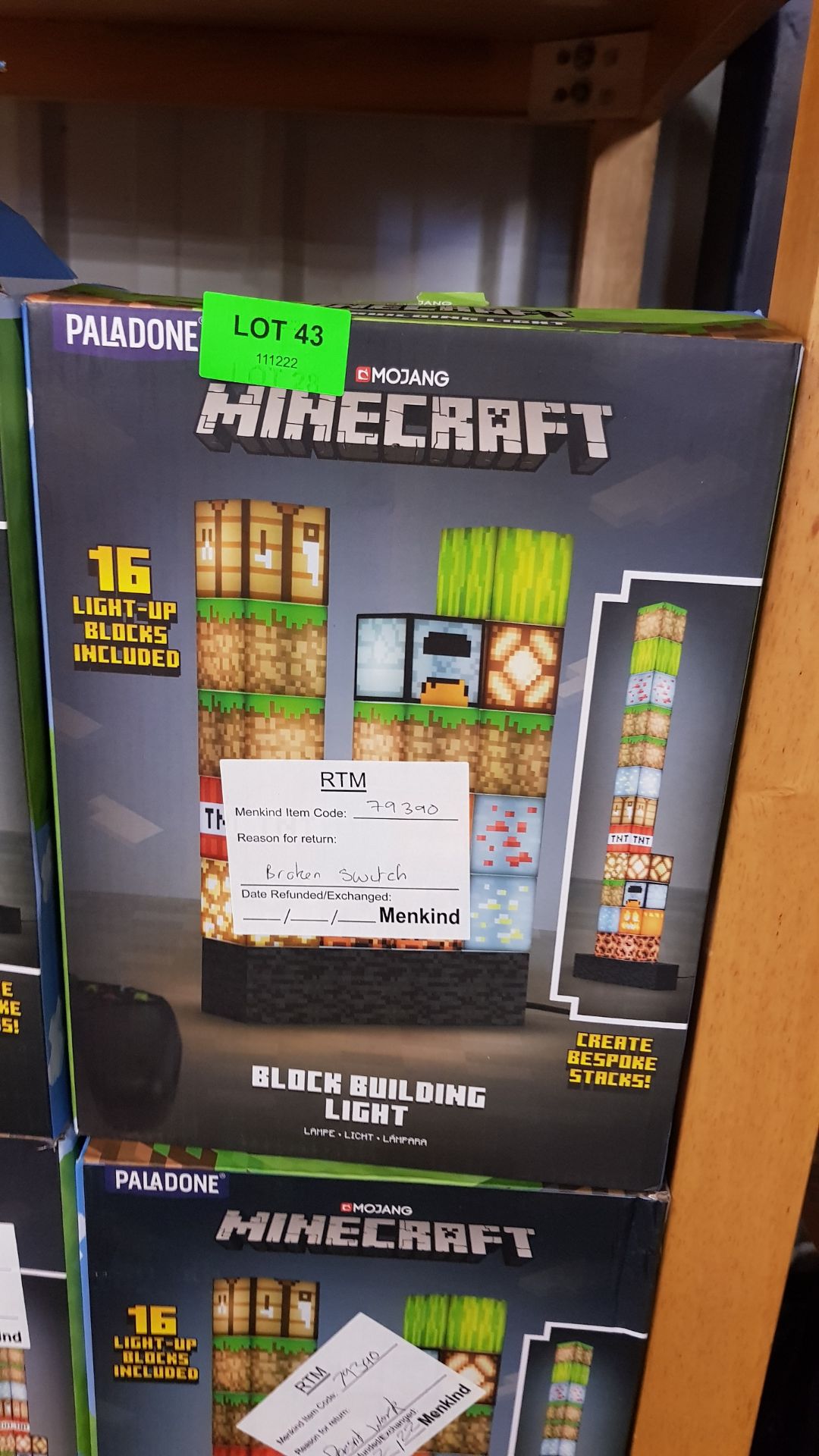 (43/R9) Lot RRP £152. 4x Minecraft Block Building Lights RRP £38 Each. (All Units Have Return To... - Image 5 of 5