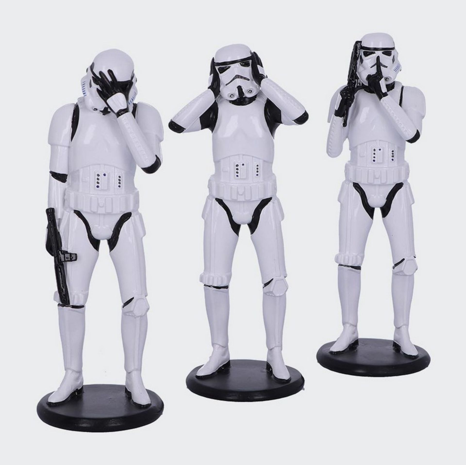 (25/R9) Lot RRP £120. 4x Three Wise Stormtroopers 5 Inch Standing Figures RRP £30 Each. (All Unit... - Image 2 of 7