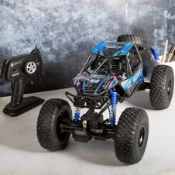 (287/10A) RRP £75. Red5 Remote Control Dune Buggy Blue 1:10 Scale Climbing Car. (Unit Has Return...