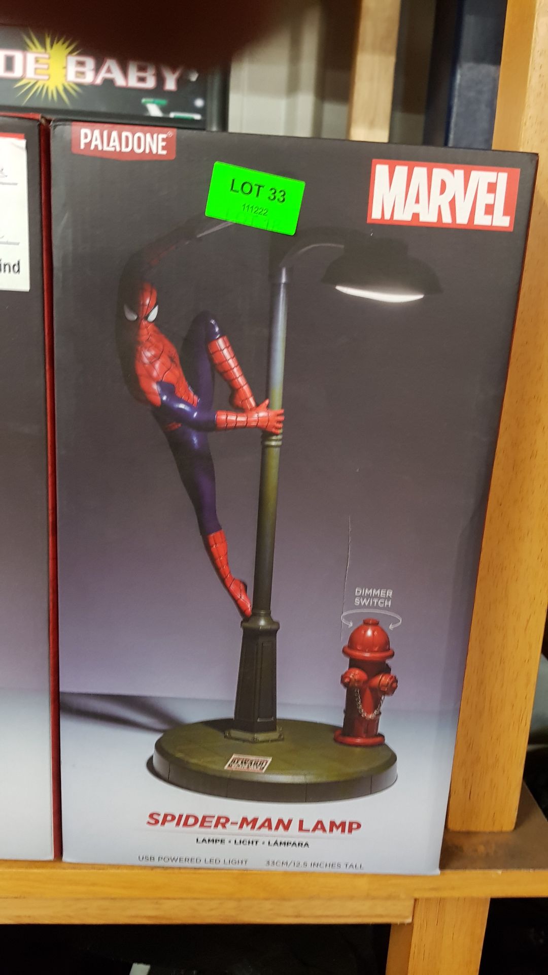 (33/R9) Lot RRP £118. 2x Marvel Spiderman Figurine Desk Lamp RRP £59 Each. (All Units Have Return... - Image 5 of 5