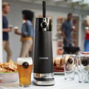 (4/R9) RRP £149. Fizzics DraftPour Home Beer Tap Black And Silver. (Unit Has Return To Manufactur...