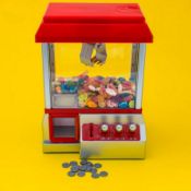 (75/R9) Lot RRP £180. 4x Candy Grabber Arcade Style Retro Claw Machine RRP £45 Each. (Stock Photo...