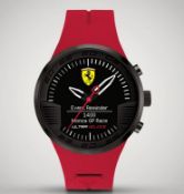 (263/Mez) RRP £175. Ferrari Ultraveloce Hybrid Watch 46mm Red/Black. Hybrid iOS And Android Compa...