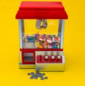 (76/R9) Lot RRP £180. 4x Candy Grabber Arcade Style Retro Claw Machine RRP £45 Each. (Stock Photo...