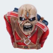 (30/R9) RRP £149. Iron Maiden Trooper 26cm Bust Box. (Unit Has Return To Manufacturer Sticker).