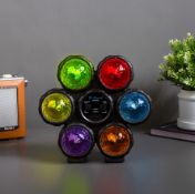 (82/R9) Lot RRP £150. 6x iDance Sound Activated Circle Disco Lights RRP £25 Each. (All Units Have...