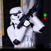 (28/R9) RRP £119. Starwars Stormtrooper Bust Sculpture. (Unit Has Return To Manufacturer Sticker)...