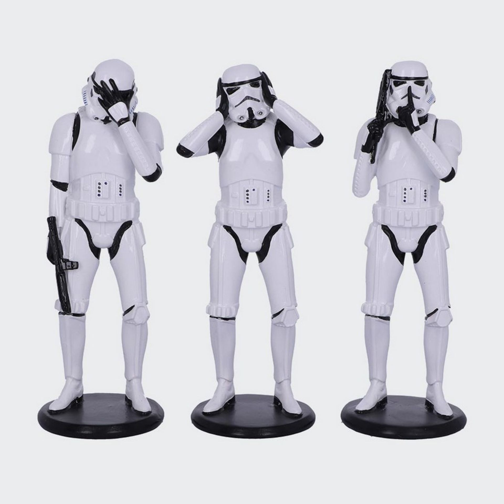 (25/R9) Lot RRP £120. 4x Three Wise Stormtroopers 5 Inch Standing Figures RRP £30 Each. (All Unit... - Image 4 of 7