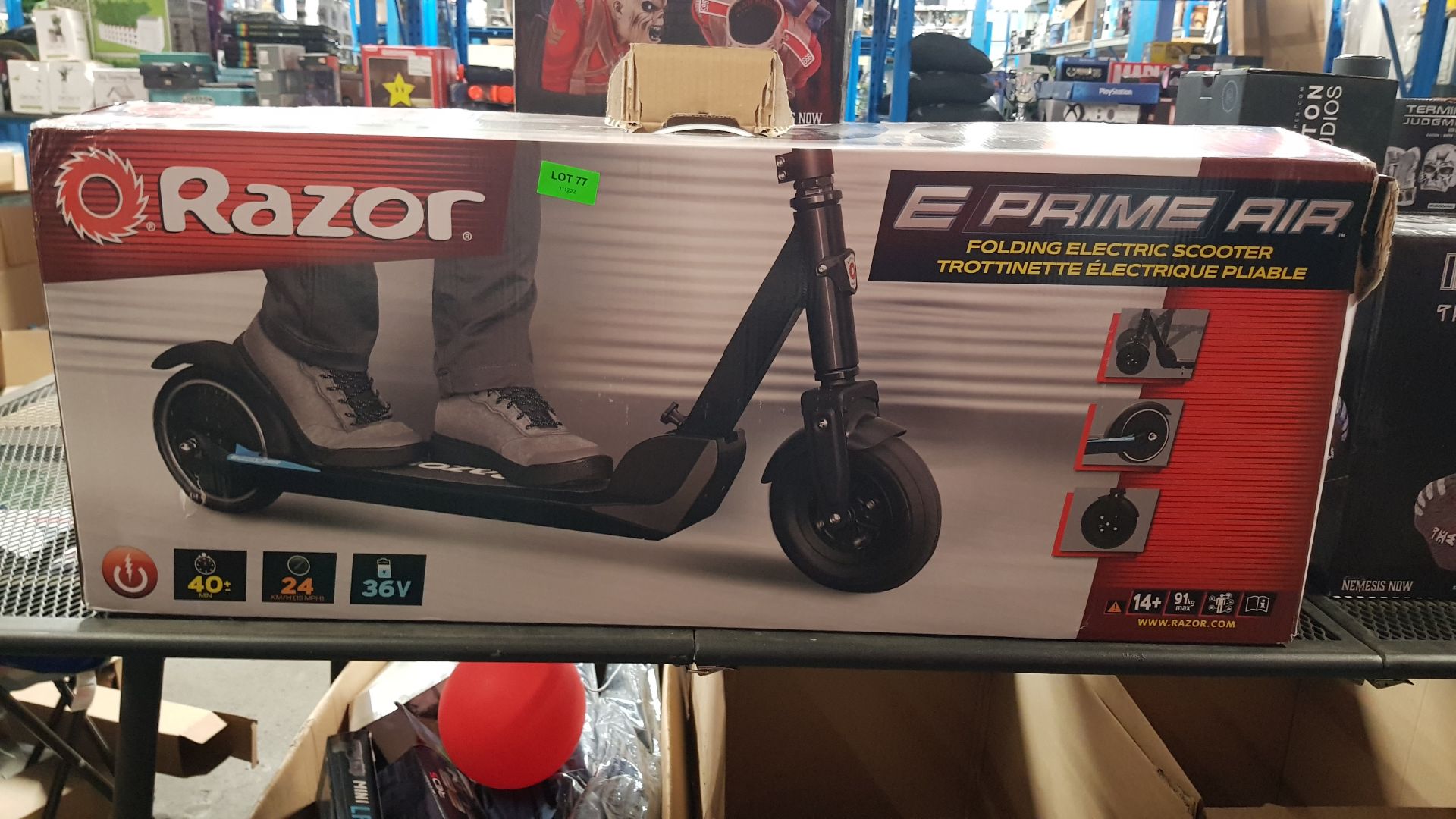 (77/R9) RRP £499. Razor E-Prime Air Electric Scooter. (Unit Has Return To Manufacturer Sticker). - Image 7 of 7