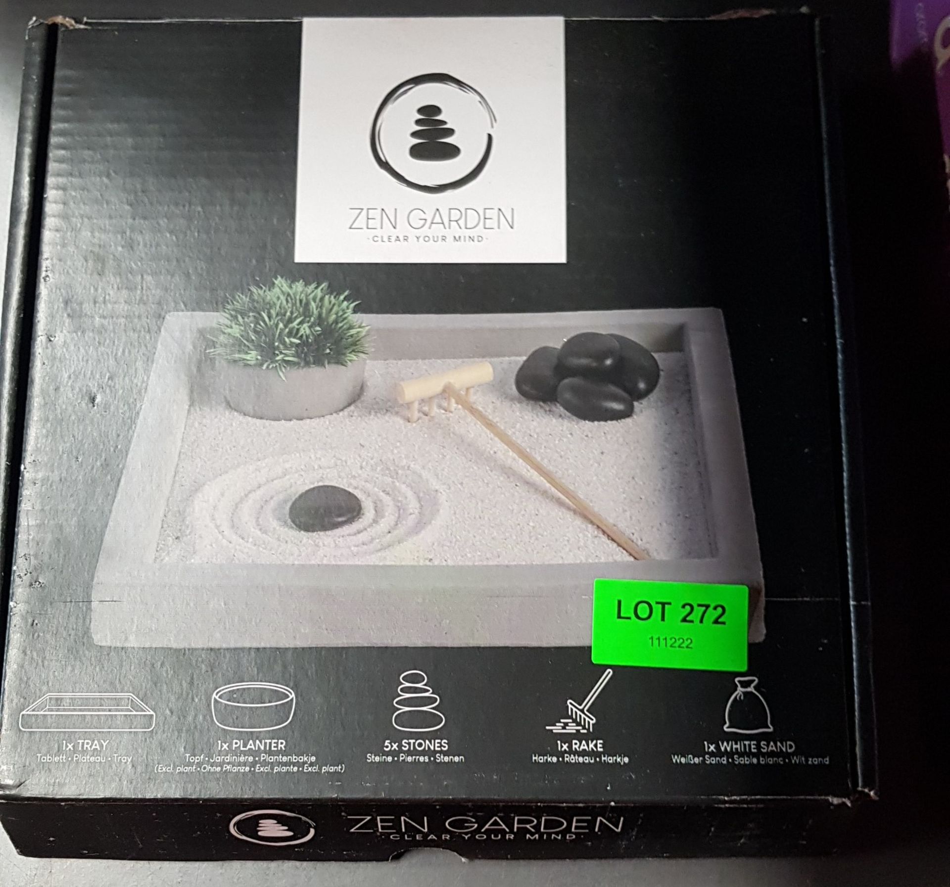 (272/7F) Lot RRP £106. 5x Items. 1x Colour Changing Clam Light RRP £18. 1x Zen Garden RRP £15. 1x... - Image 12 of 15