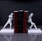 (23/R9) Lot RRP £118. 2x Starwars Stormtrooper Bookends RRP £59 Each. (All Units Have Return To M...