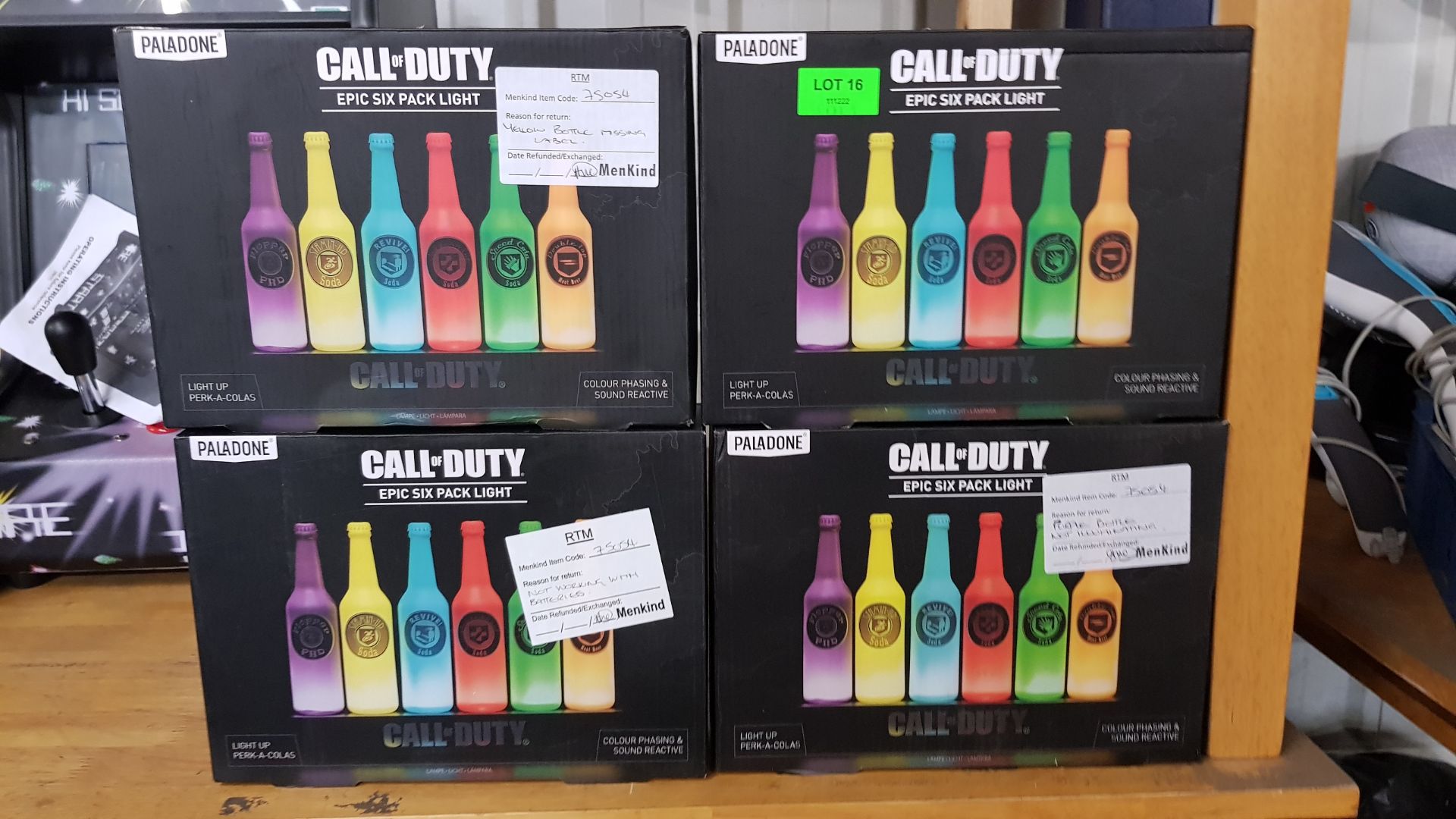 (16/R9) Lot RRP £120. 4x Call Of Duty Perk A Cola Six Pack Desk Light RRP £30 Each. (All Units Ha... - Image 5 of 6