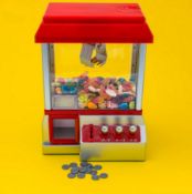 (72/R9) Lot RRP £180. 4x Candy Grabber Arcade Style Retro Claw Machine RRP £45 Each. (Stock Photo...