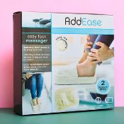 (229/R7) Lot RRP £77. 7x Items. 1x Add Ease Cozy Foot Massager White RRP £20. 1x Aroma Home Faux...