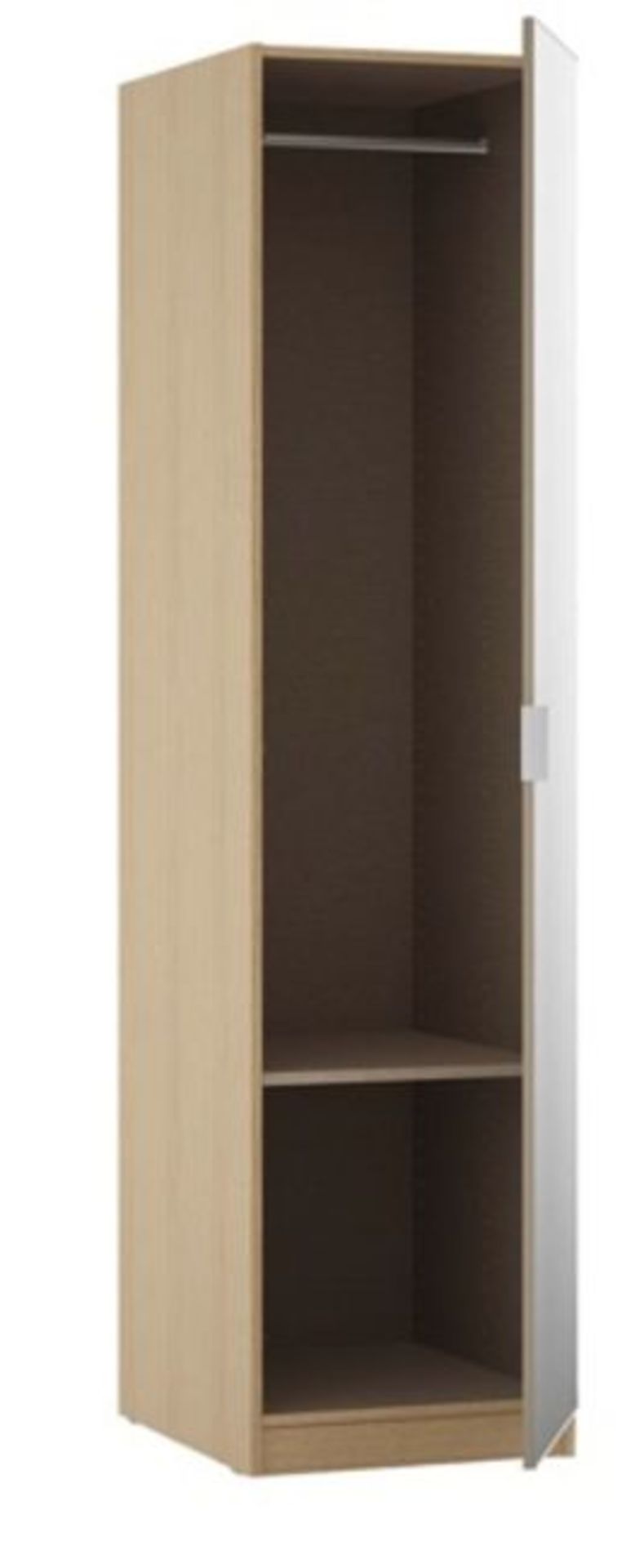 Boxed - John Lewis ANYDAY Mix it Single Wardrobe, Natural Oak (no door) RRP £140