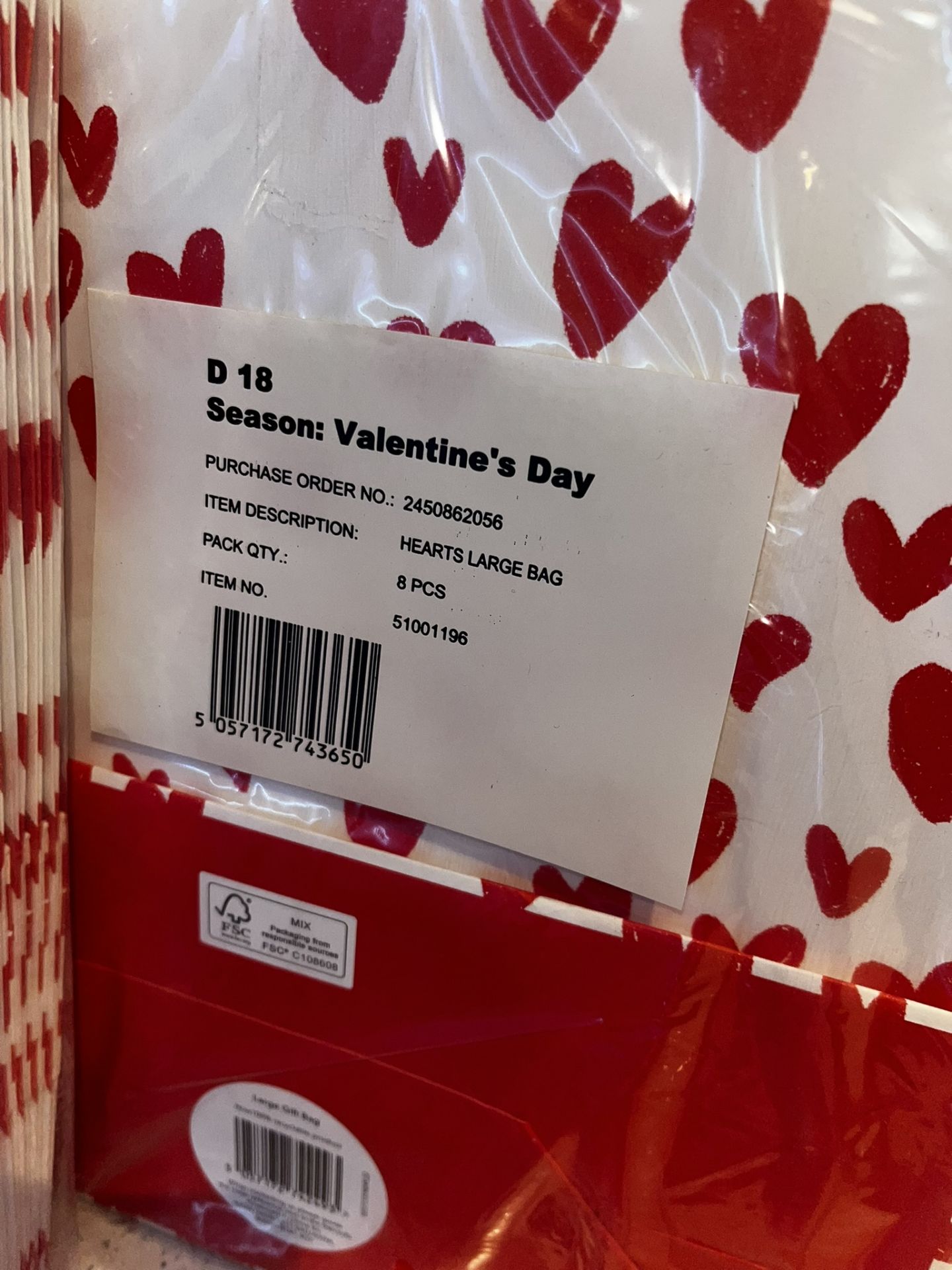 With love - Gift Bags + Valentines day Couples Trivia Card Sets - New Job Lot - Image 3 of 3