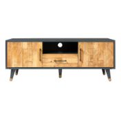 (85/P16) RRP £325. Franklin Wide TV Stand. Dimensions: (H50x W134x D40cm).