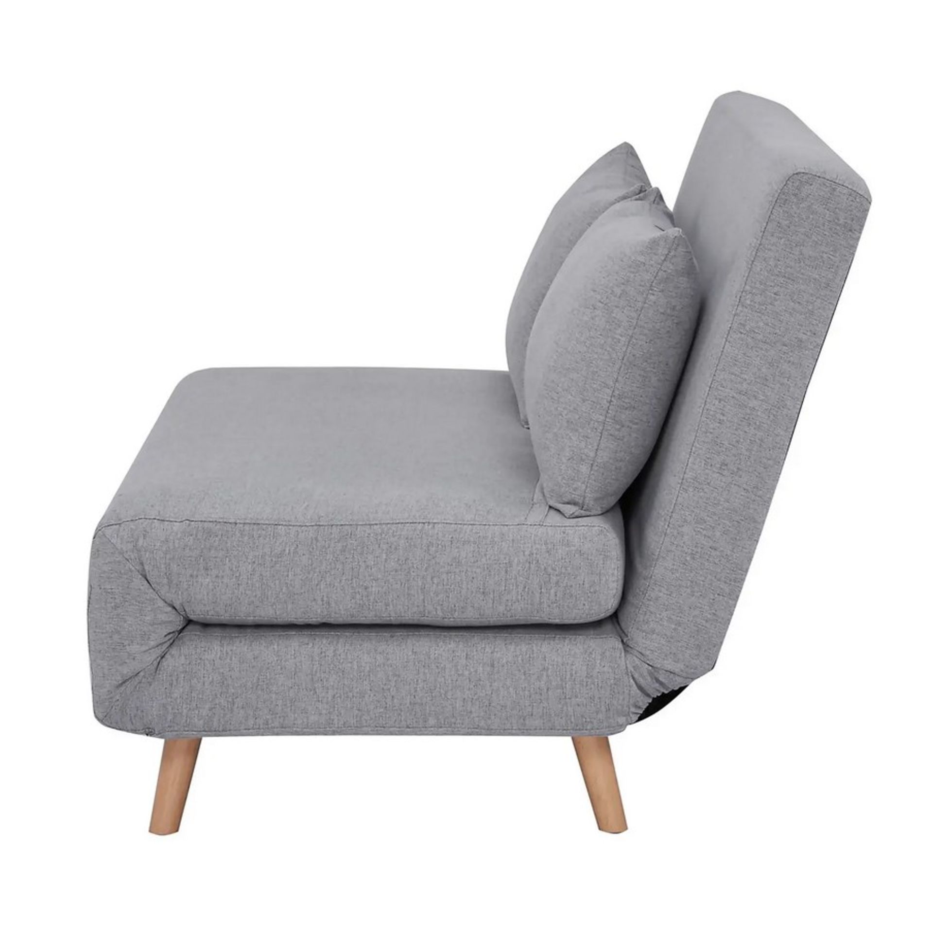 (133/P) RRP £250. Freya Folding Sofa Bed Grey With Two Cushions. (No Legs). Dimensions: (Sofa-H80... - Image 8 of 36