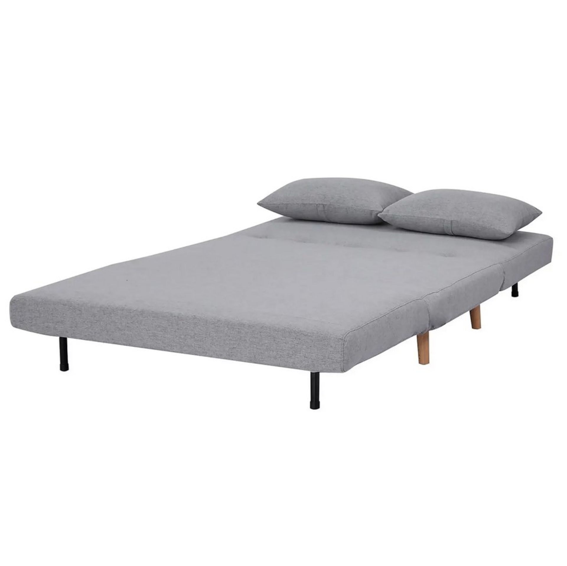 (133/P) RRP £250. Freya Folding Sofa Bed Grey With Two Cushions. (No Legs). Dimensions: (Sofa-H80... - Image 13 of 36