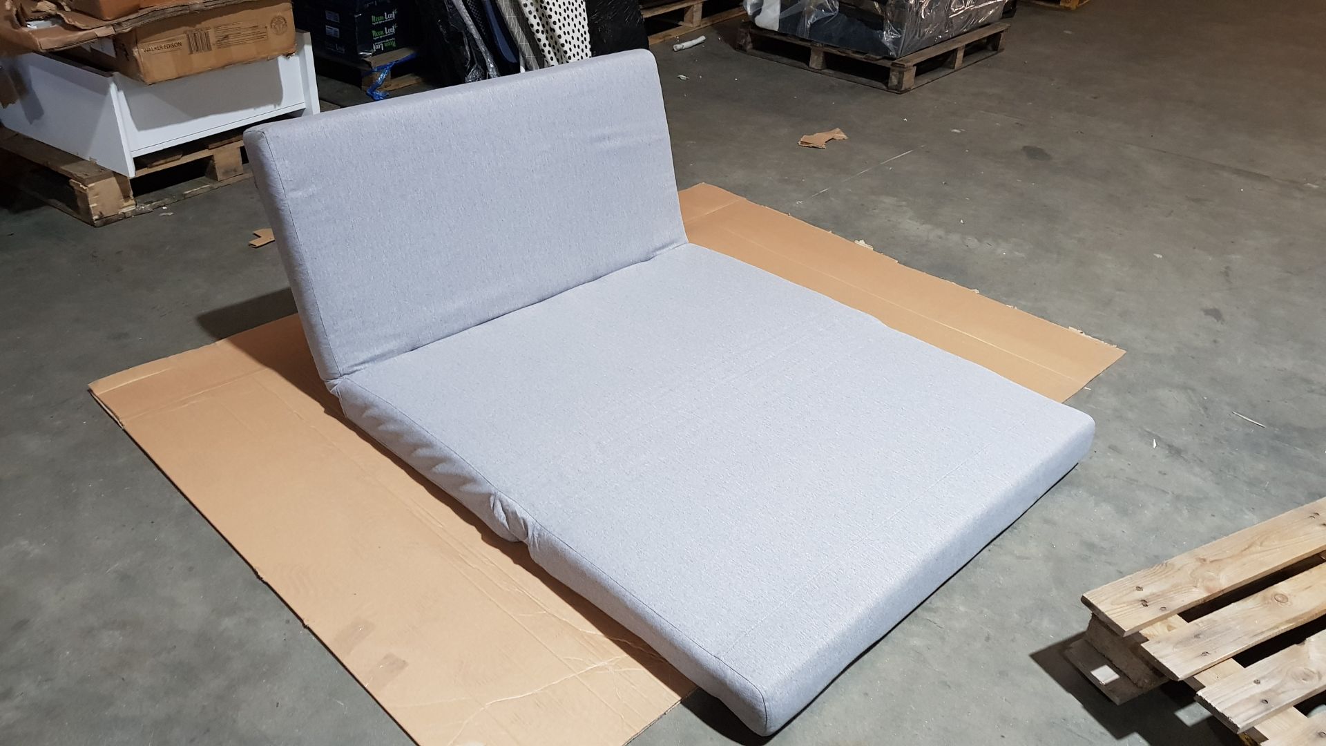 (133/P) RRP £250. Freya Folding Sofa Bed Grey With Two Cushions. (No Legs). Dimensions: (Sofa-H80... - Image 31 of 36