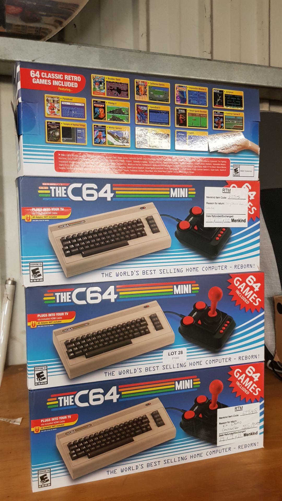 Title: (28/9A) Lot RRP £220. 4x The C64 Mini Retro Console 64 Games RRP £55 Each. (Units Have - Image 4 of 6