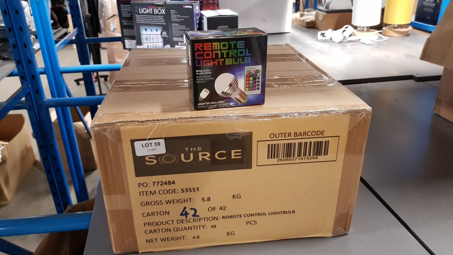 Title: (59/7E) Lot RRP £480. 48x Remote Control Colour Changing Light Bulb RRP £10 Each. (All - Image 5 of 6
