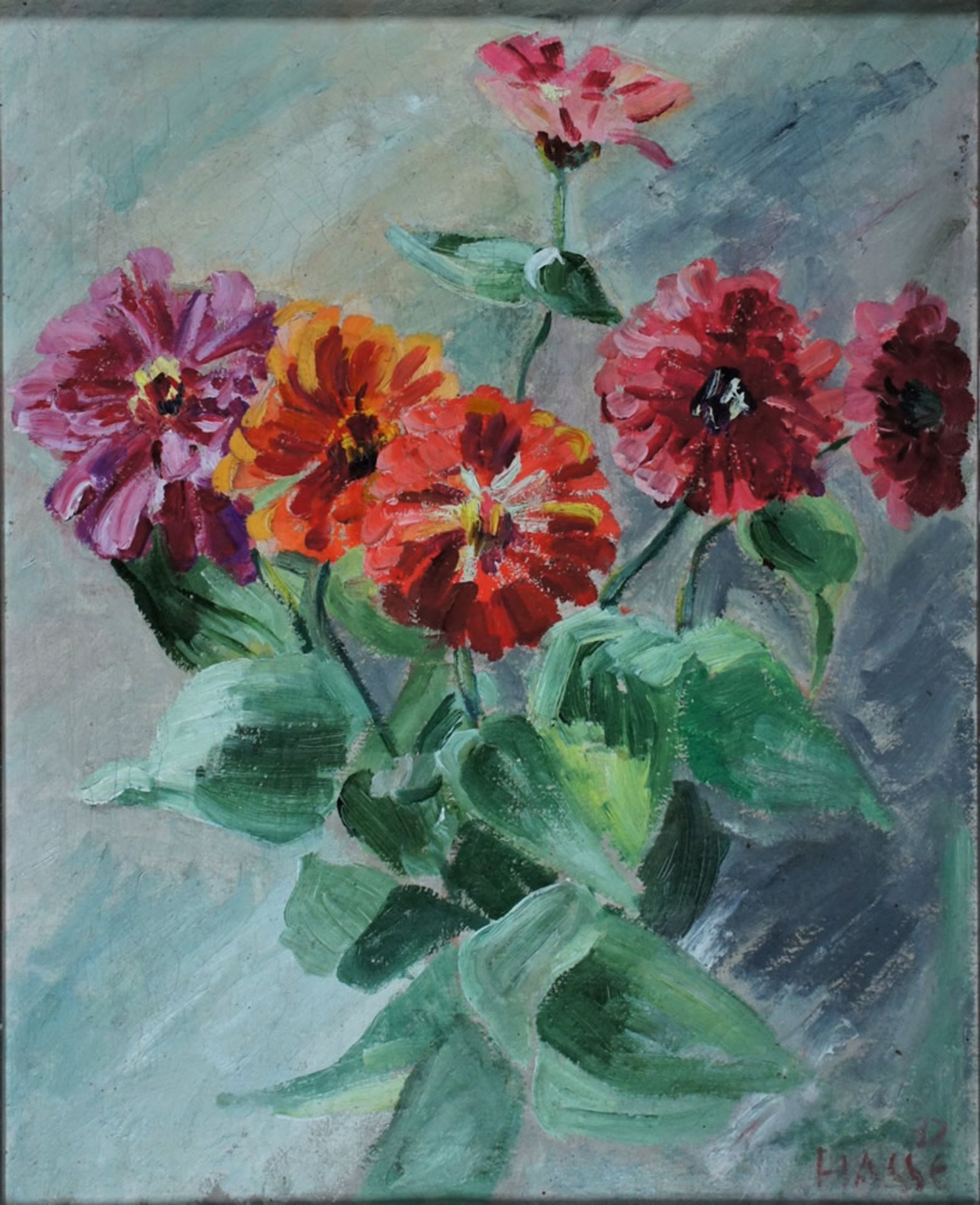 Sella Hasse,Blumenstrauss, sign., 47 x 37, Öl