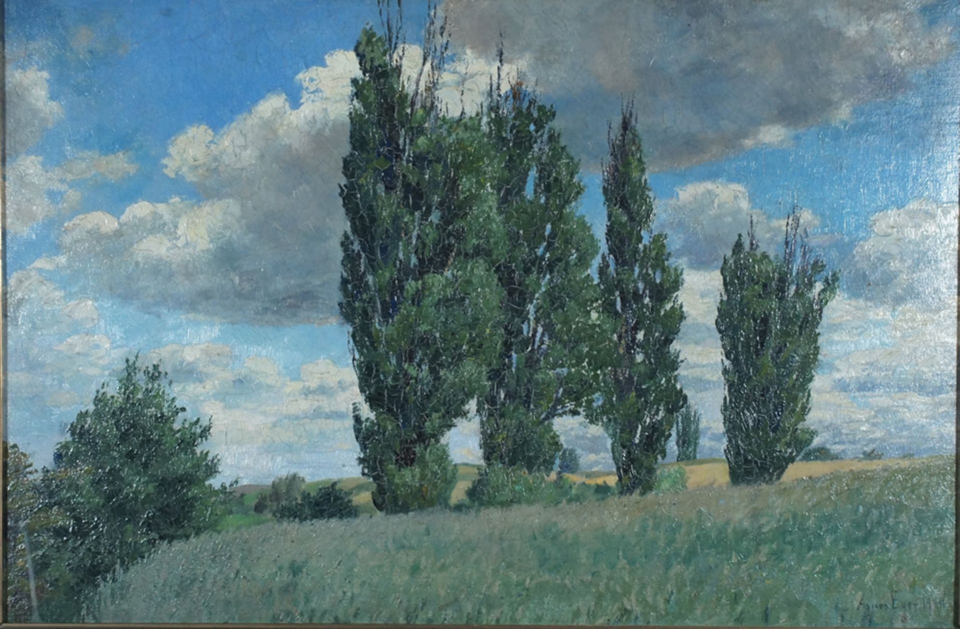 Eger, Agnes, Sommerwolken, Öl, 35 x 54 cm, sign.