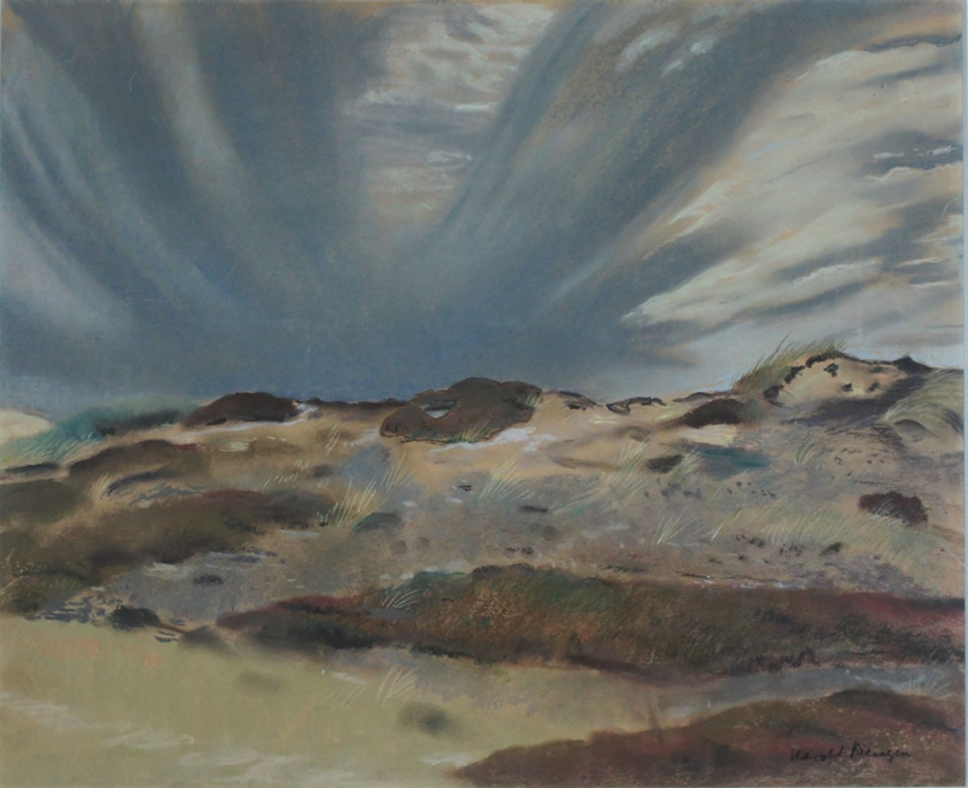 Bengen, Harold T., Hiddensee, Mischt., 49 x 59 cm, sign.