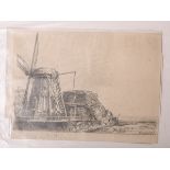Durand, Armand (1831 - 1905), Kopie nach Rembrandt, van Rijn (1606 - 1669), "Die Windmühle" (1641)