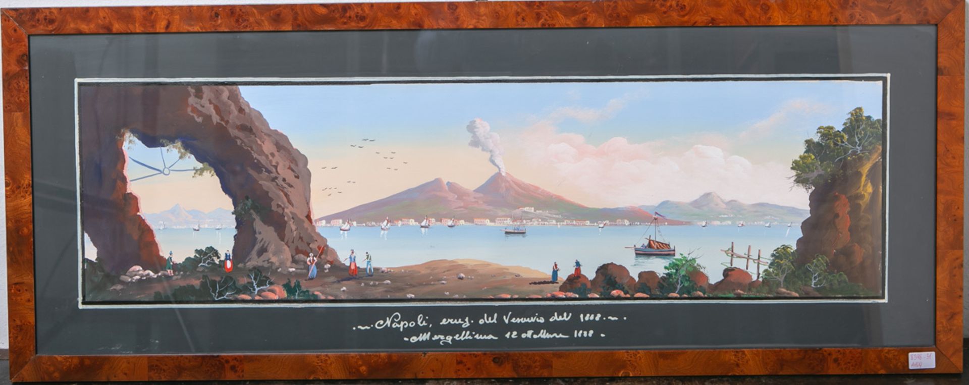 KünstlerIn unbekannt (Italien, 19. Jh.), "Napoli, eruz. del Vesuvio del. 1882"