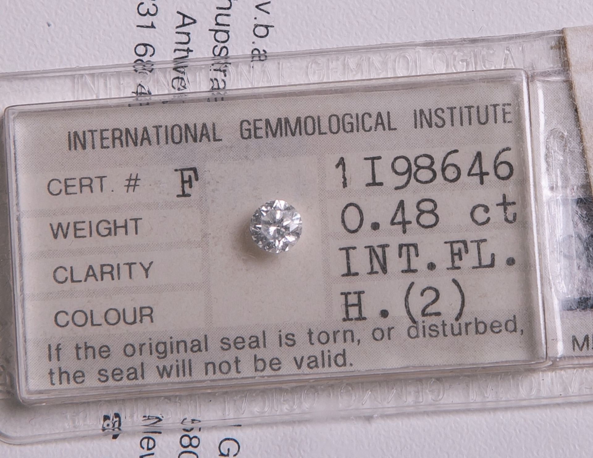 Einzeldiamant 0.48 ct/LC/H
