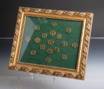 17-teilige Sammlung antiker Spindelabdeckungen von Taschenuhren