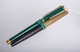 2-teiliges Konvolut von Füllfederhaltern (Montblanc u. Pelikan, wohl 1950-80er Jahre)