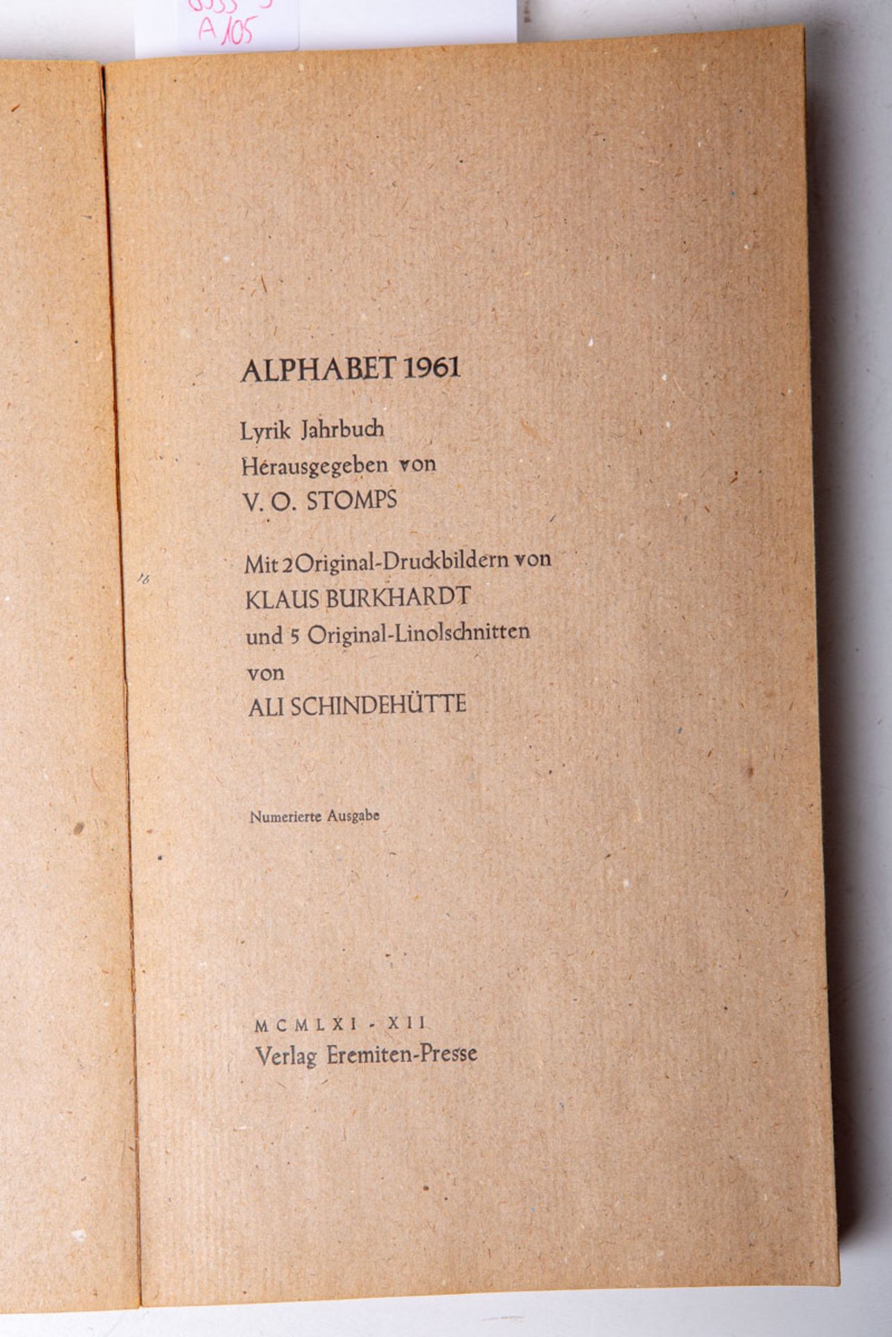 Stomps, V.O. (Hrsg.), "Alphabet 1961"