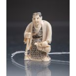 Netsuke "Fischer" (Japan)