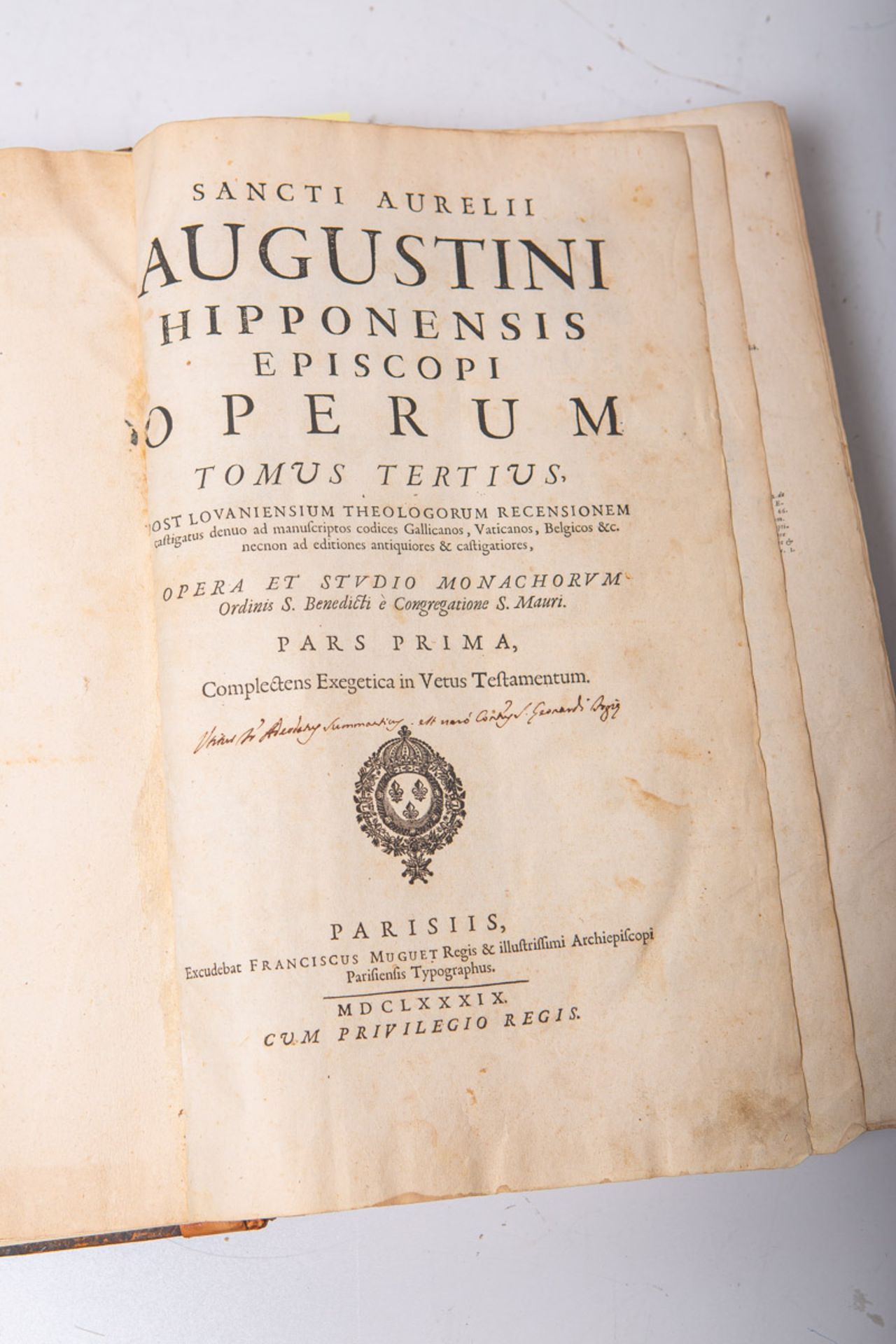 Tomus Tertius, "Sancti Aurelli, Augustini Hipponensis Episcopi, Operum"