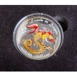 500-Francs CFA Münze "République du Bénin. L'anne du Dragen" 999 Silber (Afrika, 2012)