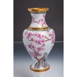 Cloisonné-Vase (wohl Japan)