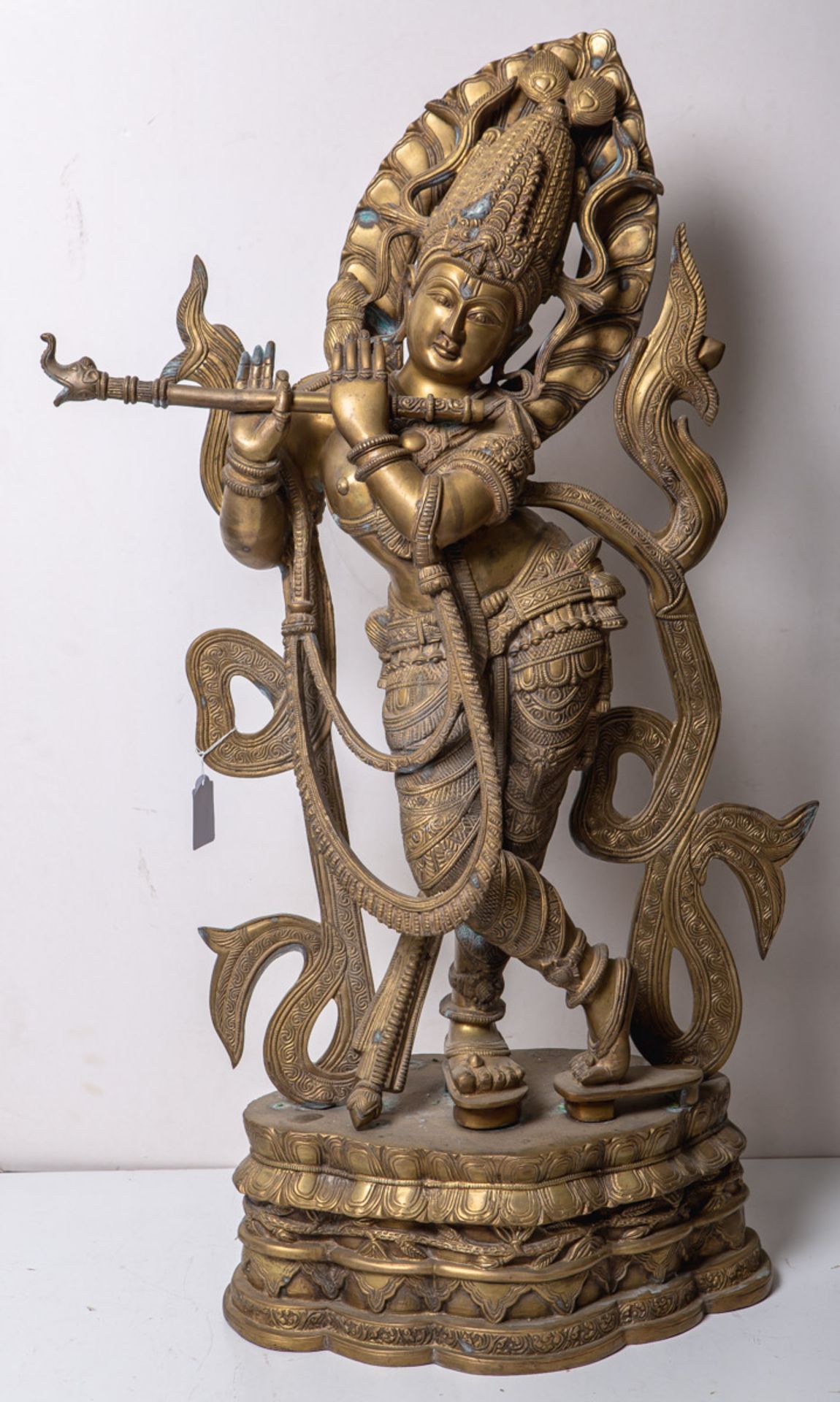 KünstlerIn unbekannt (wohl Indien, 19./20. Jh.) Lord Krishna m. Flöte