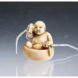 Netsuke "Badender Mann" (Japan)