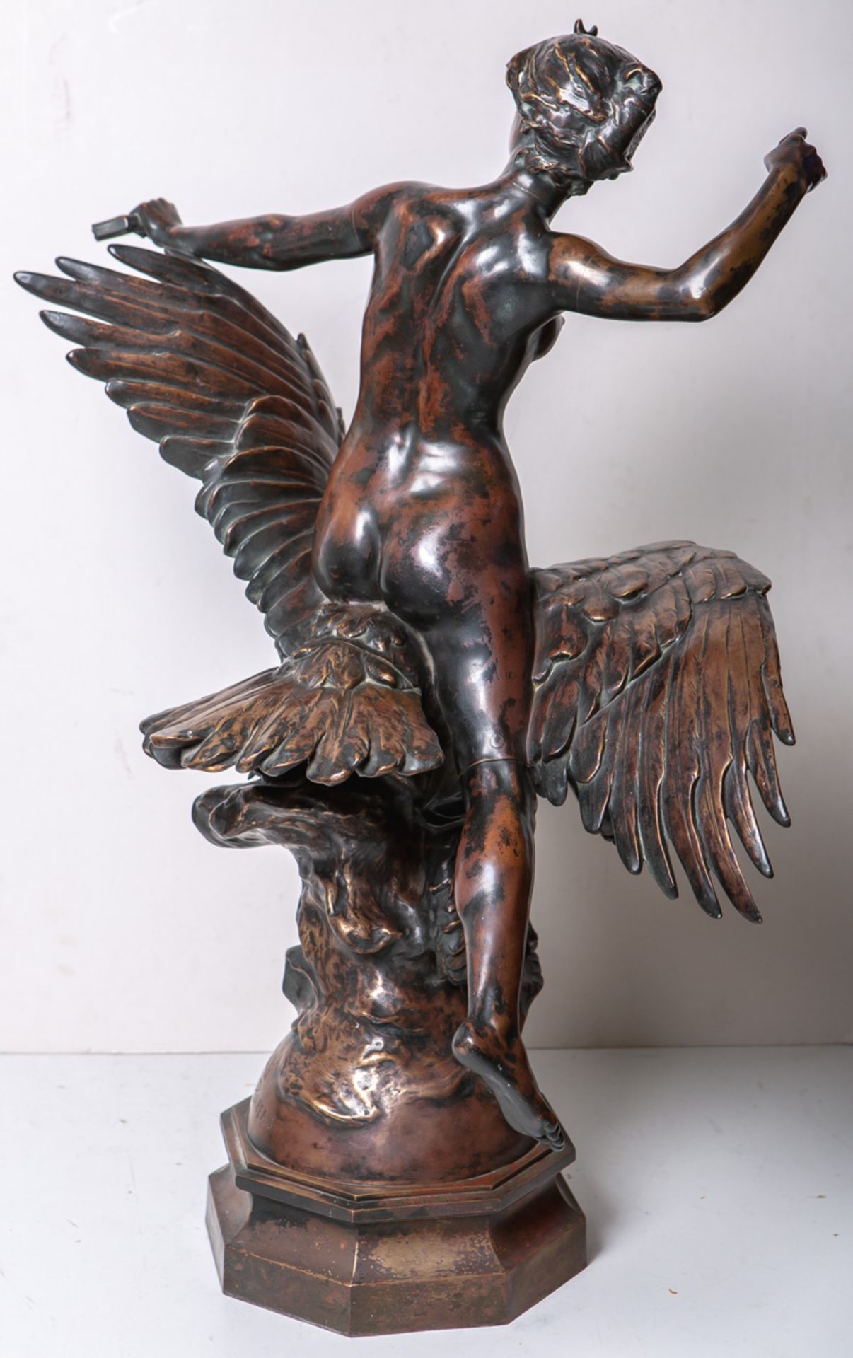 Bareau, Georges-Marie-Valentin (1866 - 1931), "Diane chevauchant un aigle" - Bild 3 aus 3